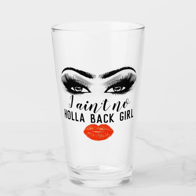 Grey Coral Girly Power Kiss Makeup Lashes Glass (Front)