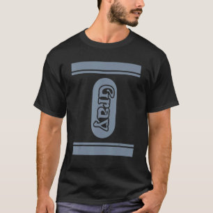 Grey Crayon Halloween Costume Couple Friend Group T-Shirt