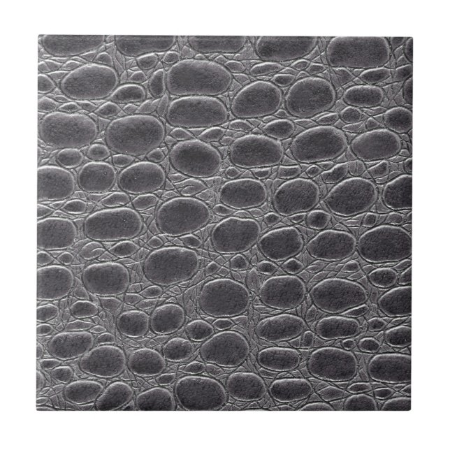 Grey Crocodile Look Tile (Front)