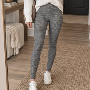 Grey Crocodile Skin Texture Leggings