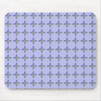 Grey Crosses Pattern Mouse Pad