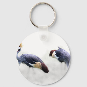 grey-crowned-crane key ring