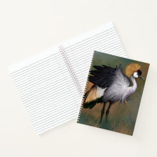 Grey Crowned Crane Notebook