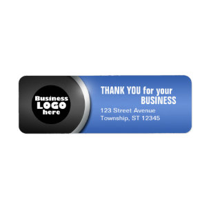 Grey Curve & Blue "THANK YOU for your BUSINESS"