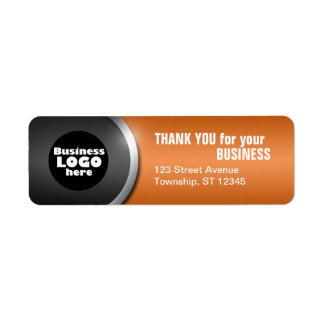 Grey Curve & Orange "THANK YOU for your BUSINESS"