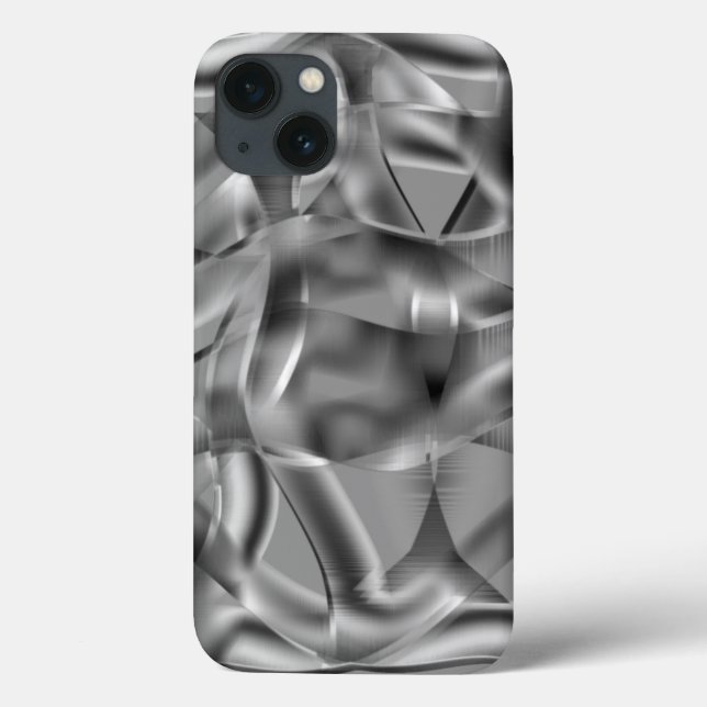 Grey curved shapes, with luminous tones Case-Mate iPhone case (Back)