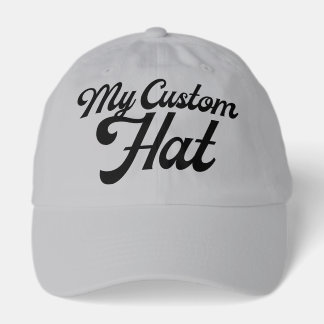 GREY Custom Baseball Cap Blank Template (Dad Cap)
