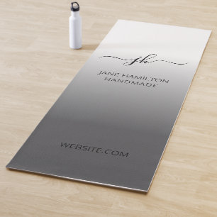 Grey Custom Logo Promotional Business Yoga Mat