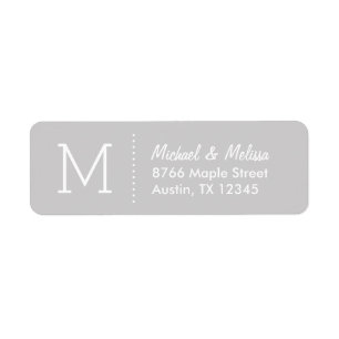 Grey Custom Monogram