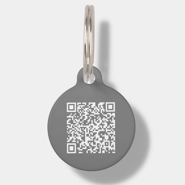 Grey Custom QR Code | Scan Pet ID Tag (Creator Uploaded)