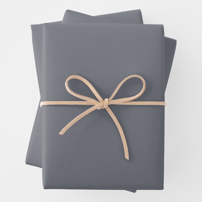 Grey CUSTOMIZABLE Wrapping Paper Sheet (In situ)
