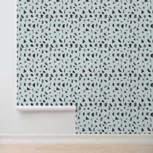 grey cut pieces pattern wallpaper