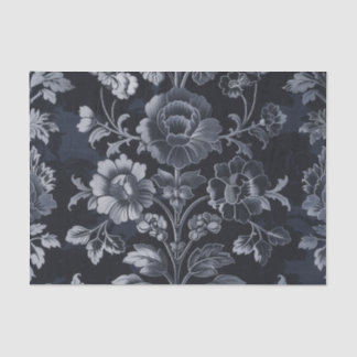 Grey Damask Vintage Inspired Tissue Paper
