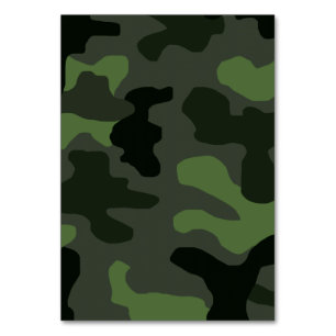 Grey dark green camouflage no.14 print table number