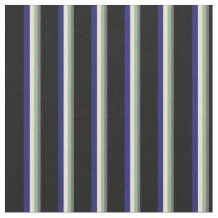 Grey, Dark Sea Green, Beige, Midnight Blue & Black Fabric