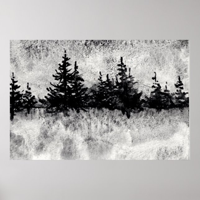 "Grey Day on the Scenic" Landscape Poster (Front)