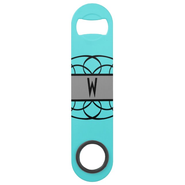 Grey Deco Flourish Bottle Opener (Front)