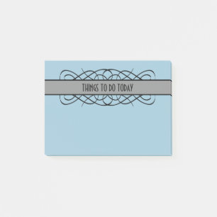 Grey Deco Flourish Notes