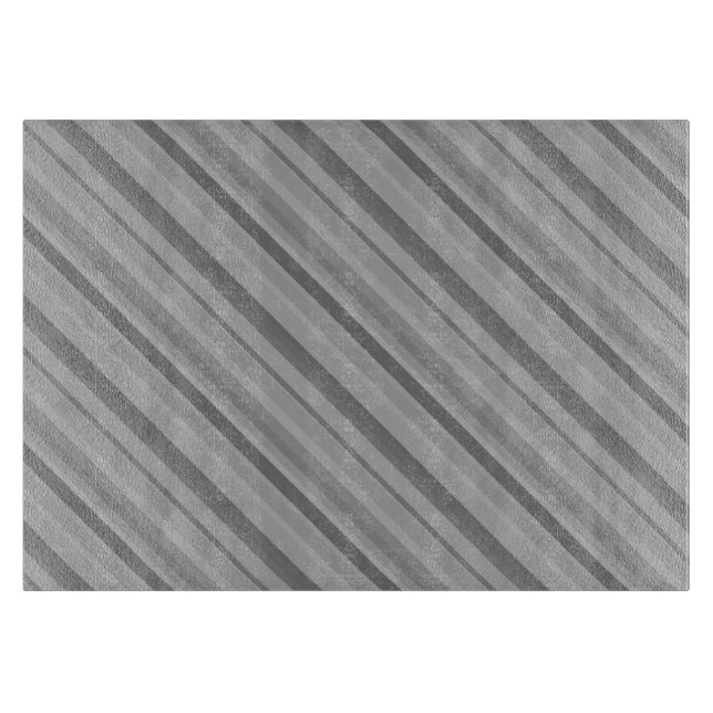 Grey diagonal stripes cutting board (Front)
