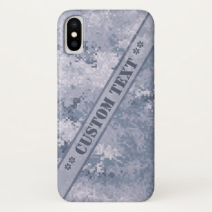 Grey Digi Camo w/ Custom Text Case-Mate iPhone Case