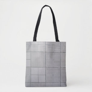 Grey digital tote bag