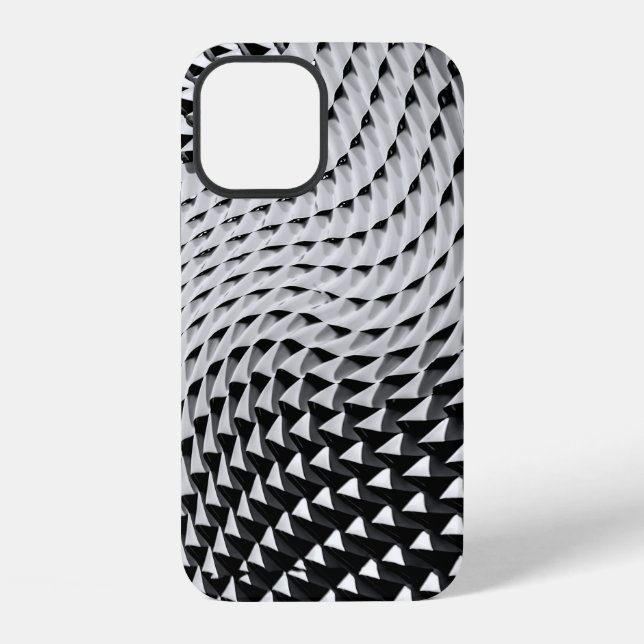 Grey digital wallpaper iPhone case (Back)