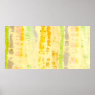 Grey Dirty Art Painting. Shibori Pattern. Bardo Br Poster