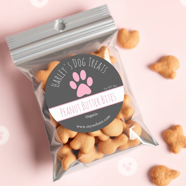 Grey | Dog Treat Business Labels (Creator Uploaded)