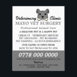 Grey Dog, Veterinarian, Veterinary Service Flyer<br><div class="desc">Grey Dog,  Veterinarian,  Veterinary Service Advertising Flyer by The Business Card Store.</div>