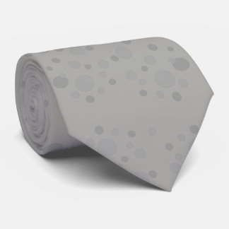 Grey Dots on Grey Tie