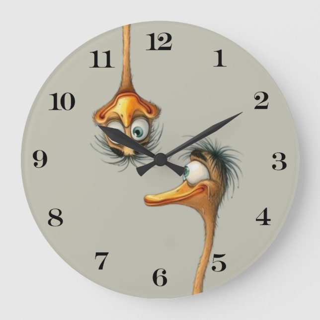 Grey Duck Wall Clock (Front)