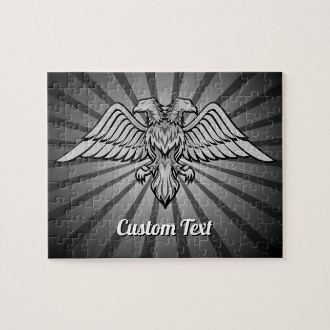 Grey Eagle with two Heads Jigsaw Puzzle (Horizontal)