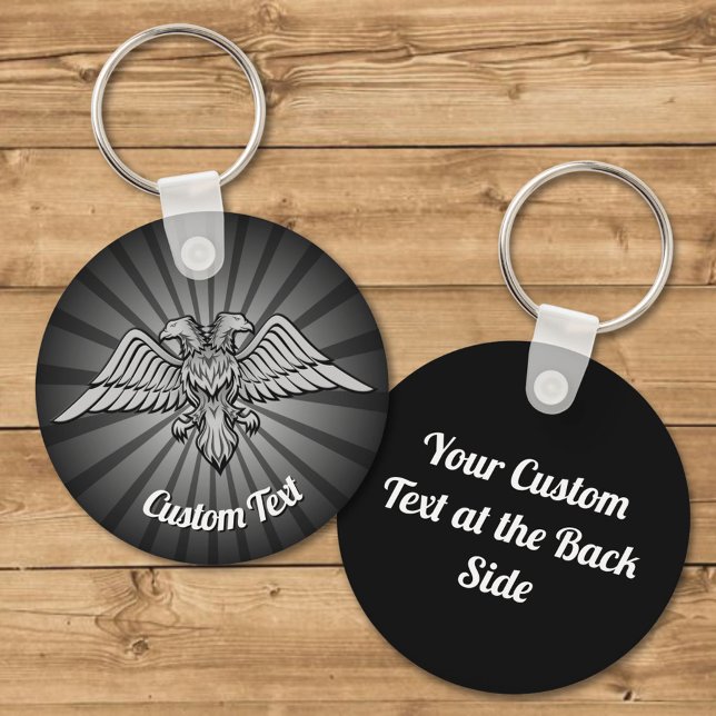 Grey Eagle with two Heads Keychain (Creator Uploaded)