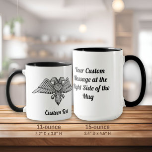 Grey eagle with two Heads Mug