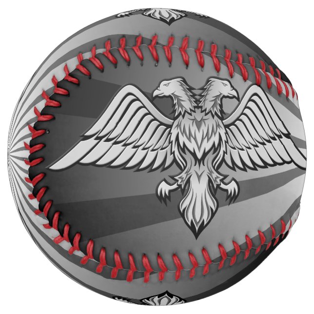 Grey eagle with two heads softball (Front Left)