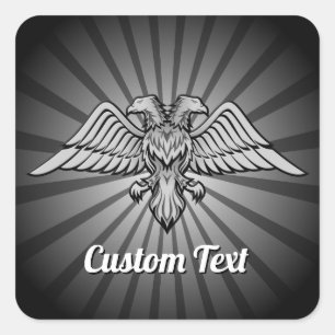 Grey Eagle with two Heads Sticker