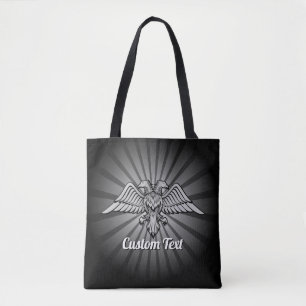Grey Eagle with two Heads Tote Bag