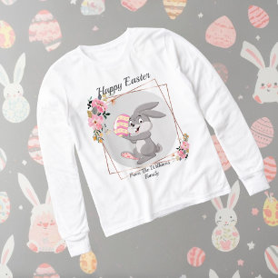 Grey Easter Bunny Personalised