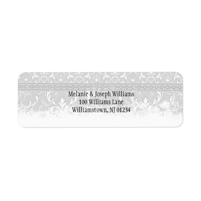 Grey Elegance Address Labels (Front)