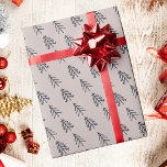 Grey Elegant Christmas Trees Wrapping Paper<br><div class="desc">Enjoy this Grey Elegant Christmas Trees Wrapping Paper</div>