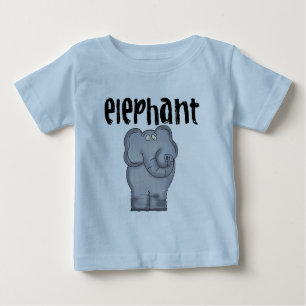 Grey Elephant Baby Romper Baby T-Shirt