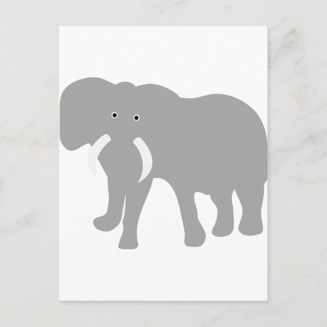grey elephant comic postcard (Front)