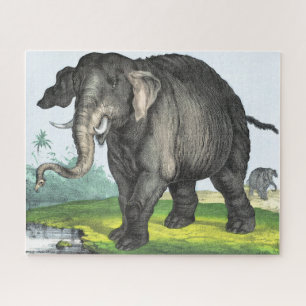 Grey Elephant Jigsaw Puzzle
