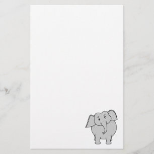 Grey Elephant. Stationery