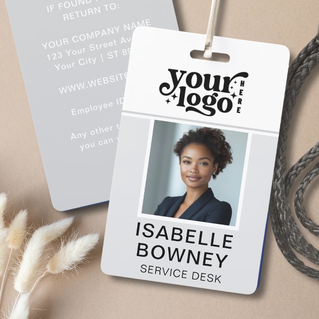 Grey Employee Photo ID Company Security Badge (Grey Employee Photo ID Company Security Badge)