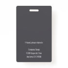 Grey | Employee Photo ID Company Security