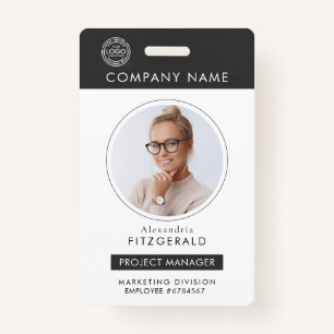 Grey   Employee Photo ID Company Security ID Badge