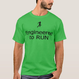 Grey Engineered to Run Baseball Cap T-Shirt