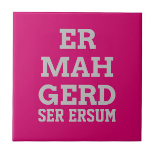 Grey Ermahgerd Tile