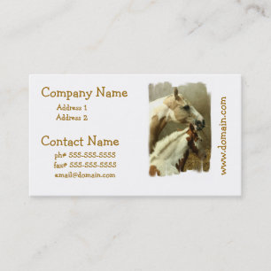 Grey Eventing Horse Business Cards